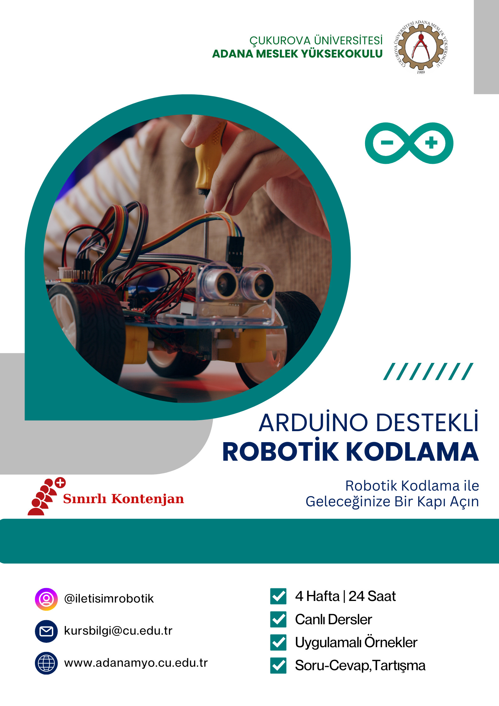 Yaz Dönemi Kursları Başlıyor: Arduino Destekli Robotik Kodlama Eğitimi