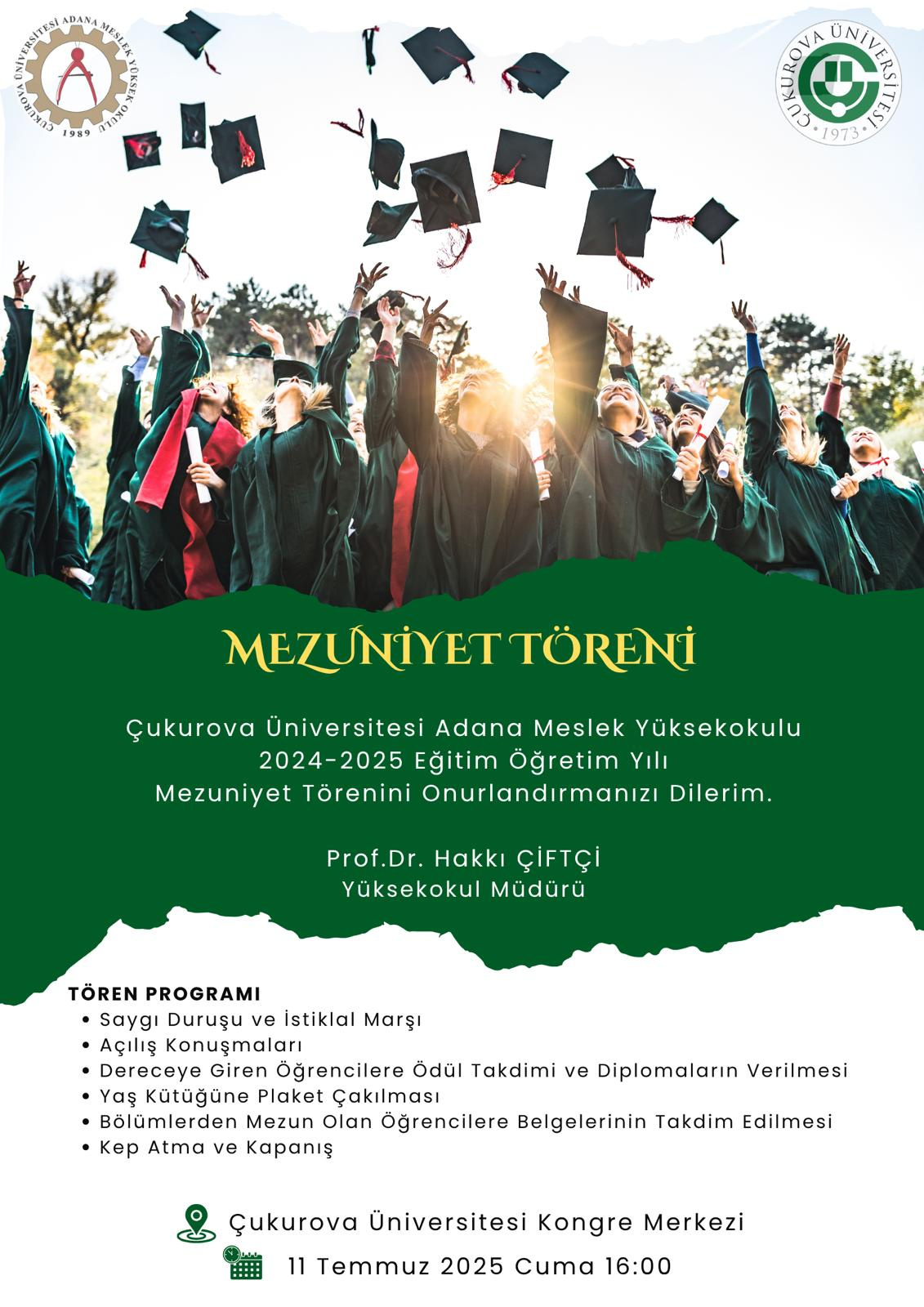 2024-2025 Eğitim-Öğretim Yılı Mezuniyet Töreni