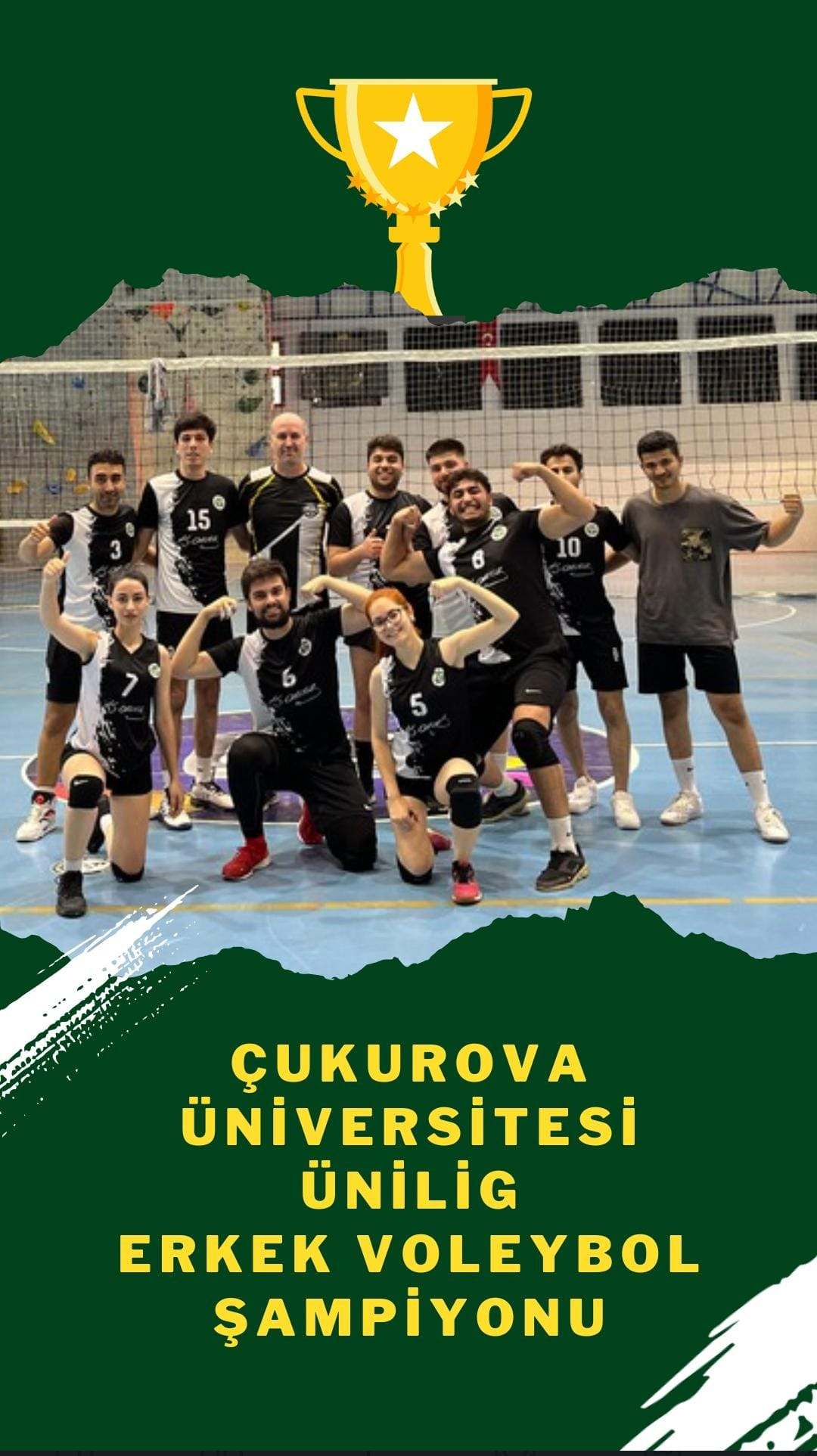 Meslek Yüksekokulumuz Çukurova Üniversitesi ÜNİLİG Erkek Voleybol Şampiyonu Oldu